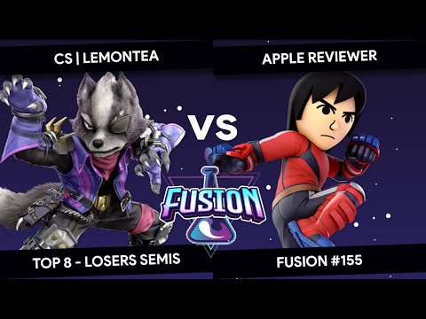 Fusion #155 - LemonTea (Wolf) vs Apple Reviewer (Mii Brawler) - Top 8 - Losers Semis