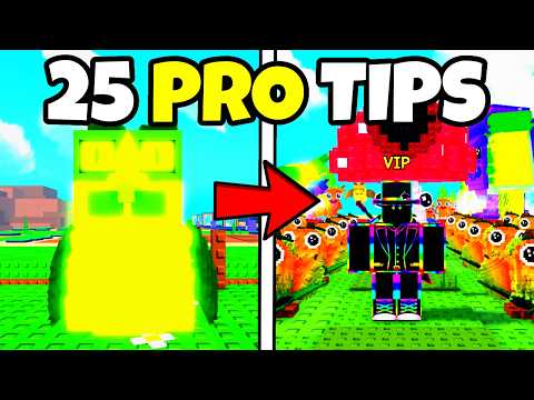 25 PRO TIPS AND TRICKS in Plants Vs Brainrots Roblox!