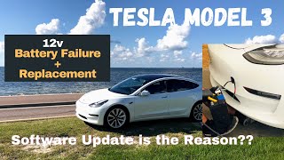 Tesla Model 3 12v Battery Failure | Software Update is the Reason? | Tesla Model 3 How to Jump Start