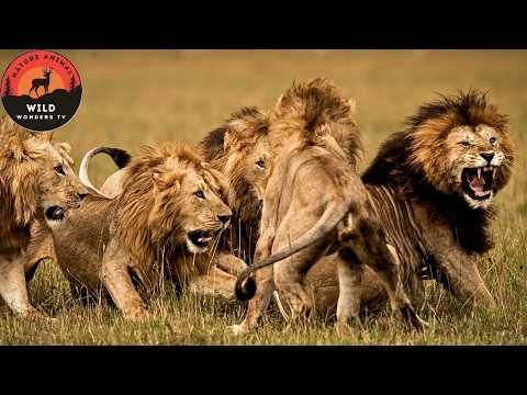 Sabana africana: Las alianzas más fuertes entre leones #animalessalvajes