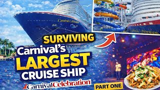 Surviving 7 Days on Carnival Celebration | Carnival’s Largest Cruise Ship 🚢😳 #viralvideo #cruise