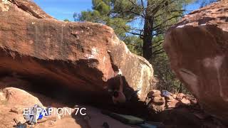 Video thumbnail de Papion, 7c. Albarracín