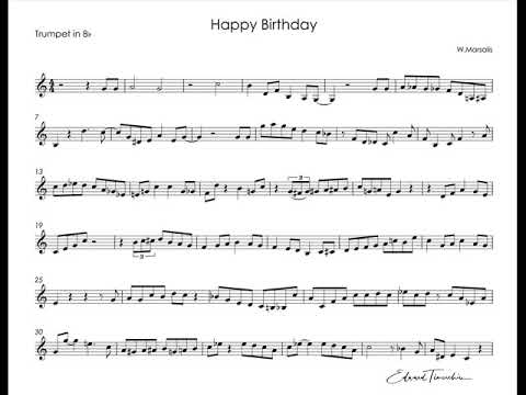 Happy Birthday jazzy - Wynton Marsalis' transcribed trumpet solo