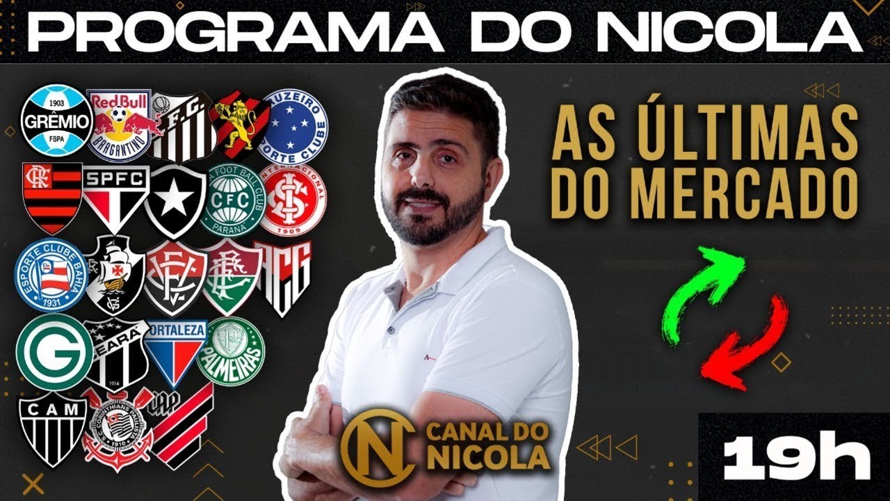 AO VIVO: TIMÃO, FLA, SP, VASCO, VERDÃO, ZÊRO, GALO, PEIXE, GRENAL, BOTA, FLU, BRASIL+