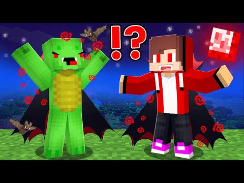 JJ and Mikey in Vampire Apocalypse in Minecraft Challenge - Maizen JJ and Mikey