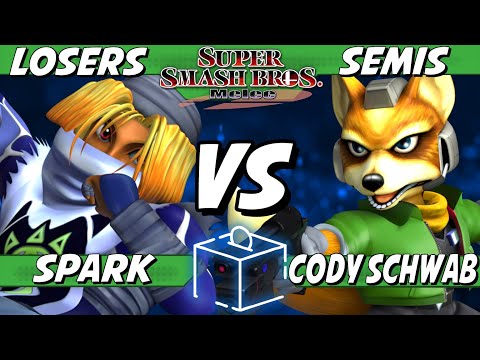 Coinbox 52 - Spark (Sheik) vs Cody Schwab (Fox) Losers Semis - Smash Melee