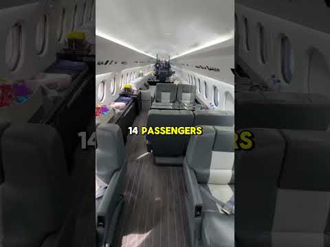 Check out this jet tour of a $5.5 million Falcon 900 ✈️ #jetset #aviation #pj  #privateaviation