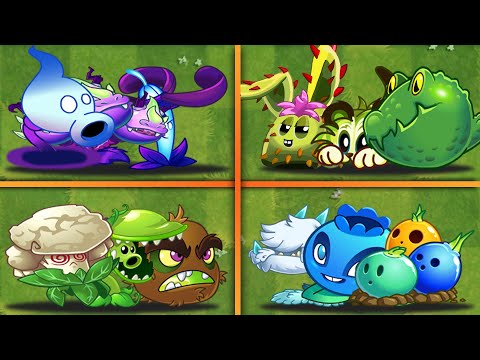 Random 4 Team Plants Battles - Which Team Will Win? - PvZ 2 Team Plants