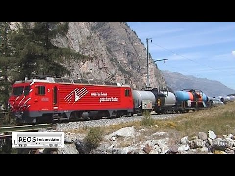 2003 [SDw] From BVZ to MGB part 7 of 9 - Herbriggen to Randa , CLASSIC BVZ, Crocodile,  Freight