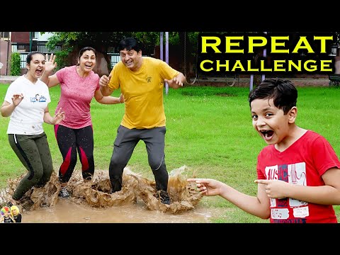 REPEAT CHALLENGE | Comedy Family Challenge | Funny Pranks | Aayu and Pihu Show