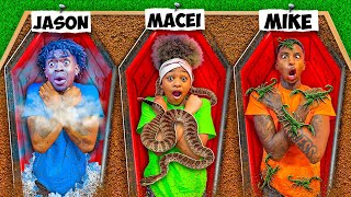 LAST PERSON TO LEAVE THE COFFIN WINS $10,000! (AMBULANCE WAS CALLED🚑 )