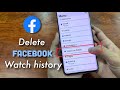 How To Clear All Watched Videos History On Facebook Easy 2021