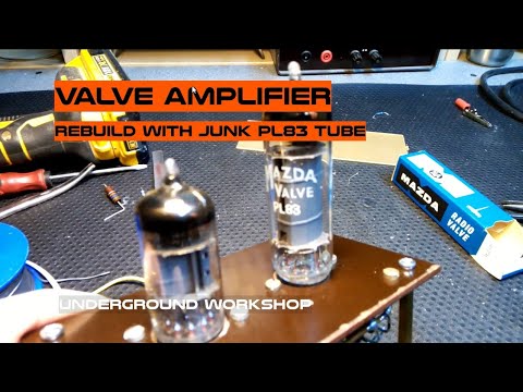 valve amplifier PL83 tube rebuilt
