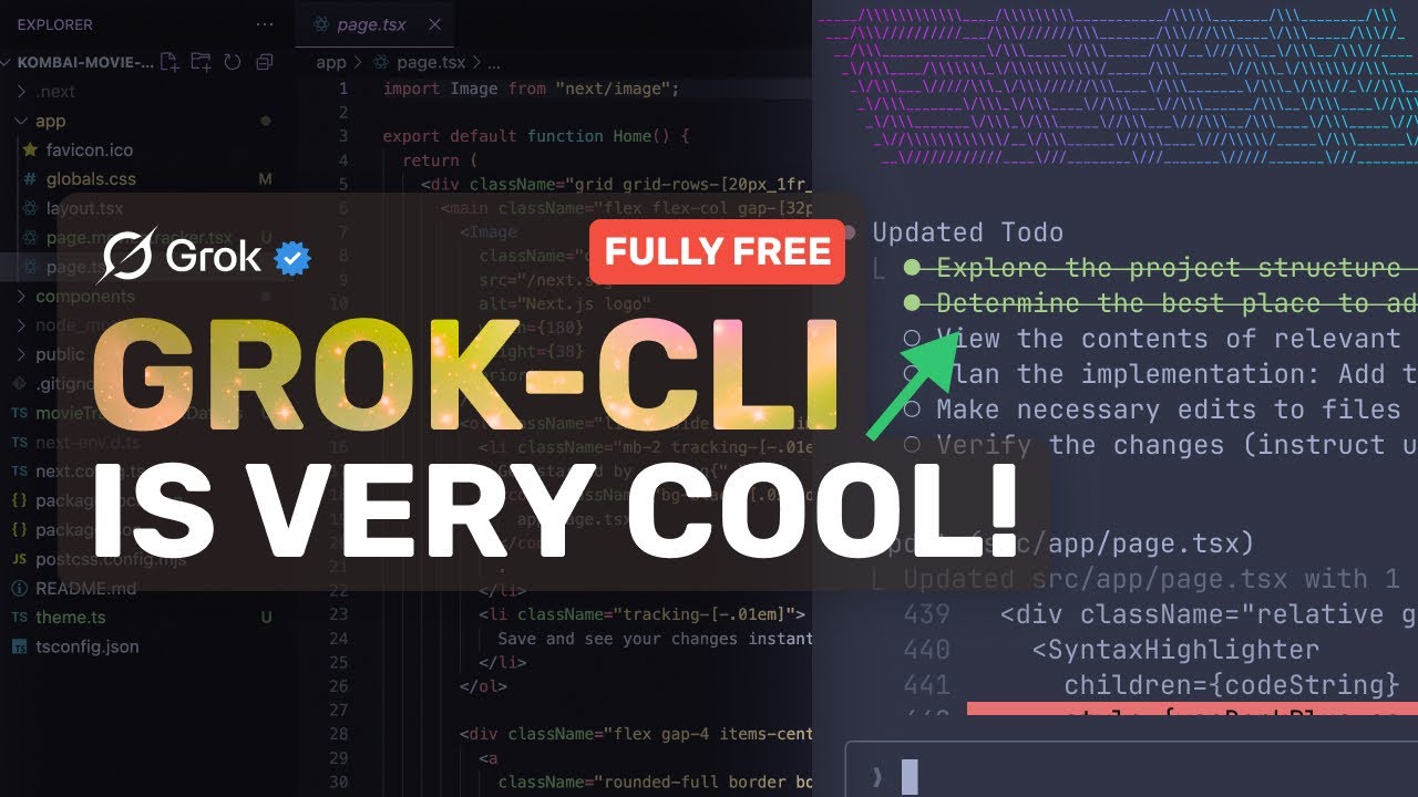 xAI's Grok 4 CLI: Grok's New CLI Tool is ACTUALLY GOOD! (Opensource)