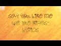 say you like me-we the kings-lyrics 