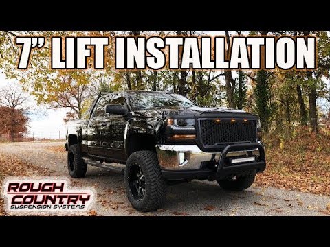 7\" Lift Install - Rough Country - 2017 Chevrolet Silverado 1500