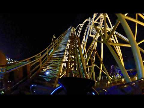 HYPERIA Night Time POV - TALLEST AND FASTEST Roller Coaster IN THE UK! 4K POV