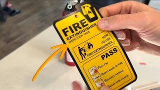 Safety First: Fire Extinguisher Inspection Tags Review! 🔥🔍