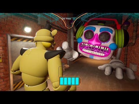 What if you Hide in Golden Freddy from DJ MUSIC MAN Chasing? – FNAF Security Breach