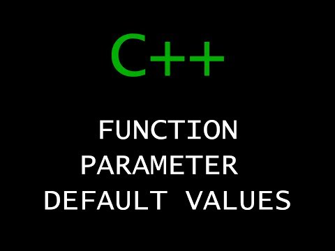 C Programming Tutorial 33 Function Parameter Default Values