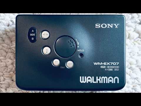 [RARE FULL SET] SONY WM EX707 Walkman Cassette Player, NEAR MINT BLACK, Working !! image 17