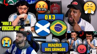 REAÇÕES dos GRINGOS na CLASSIFICAÇÃO do BRASIL - ESCÓCIA 0X3 BRASIL - COPA DO MUNDO 2026