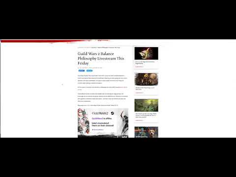 Balance Philosophy Live Stream This Friday! (Guild Wars 2)
