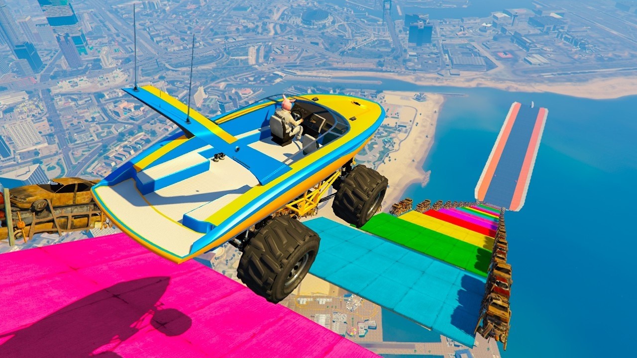 LA MEGA RAMPA MAS CAÓTICA DE GTA 5 ONLINE