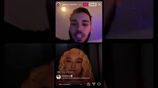 Adin Ross Gets trolled by datbitchbarbiee Instagram Live