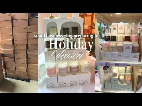 Vlog über mein kleines Kerzengeschäft: Vorbereitungen für den Weihnachtsmarkt und Auffüllen meine...