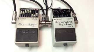 Video thumbnail for Boss GE-7 Graphic Equalizer vs Boss PQ-4 Parametric Equalizer by shnobel