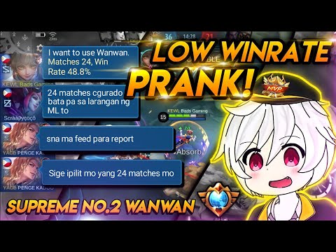 WANWAN LOW MATCHES AND WINRATE PRANK! - TRASHTALKERS EAT THEIR OWN WORDS - NO. 2 SUPREME WANWAN
