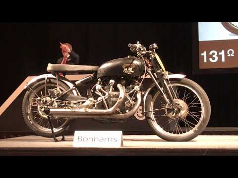World Record!  Vincent Black Lightning Auction - $929,000!