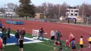 preview picture of video '2013 Junction City Track Meet boys 4x400 Shawnee Heights Track'