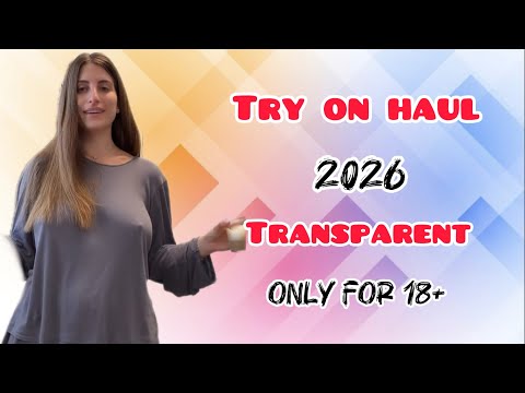 4K Transparent Try-On Haul ✨ Sheer Mesh & Chic Lingerie Dresses | Fashion Lookbook 2026