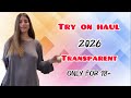 4K Transparent Try On Haul Sheer Mesh Chic Lingerie Dresses Fashion Lookbook 2026