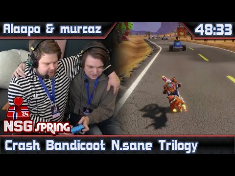 Crash Bandicoot N.sane Trilogy by Alaapo & Murcaz in 48:33 -Norway Speedrunner Gathering Spring 2024