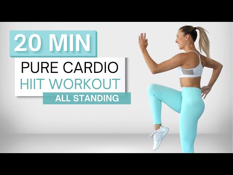 20 min PURE CARDIO HIIT WORKOUT | All Standing | No Repeats | Super Sweaty + High Intensity