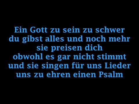 El Dorado - Ein Gott zu sein ist schwer Lyrics