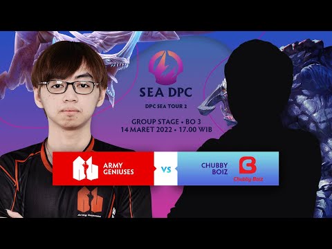 Dota 2 Live - Army Geniuses vs Chubby Boiz - DIV II DPC SEA Tour 2 - Group Stage Bo 3