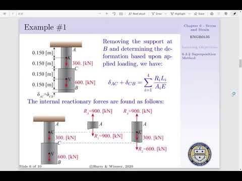 Lecture 20 - Statically Indeterminate Systems - Superposition Method and Example 1