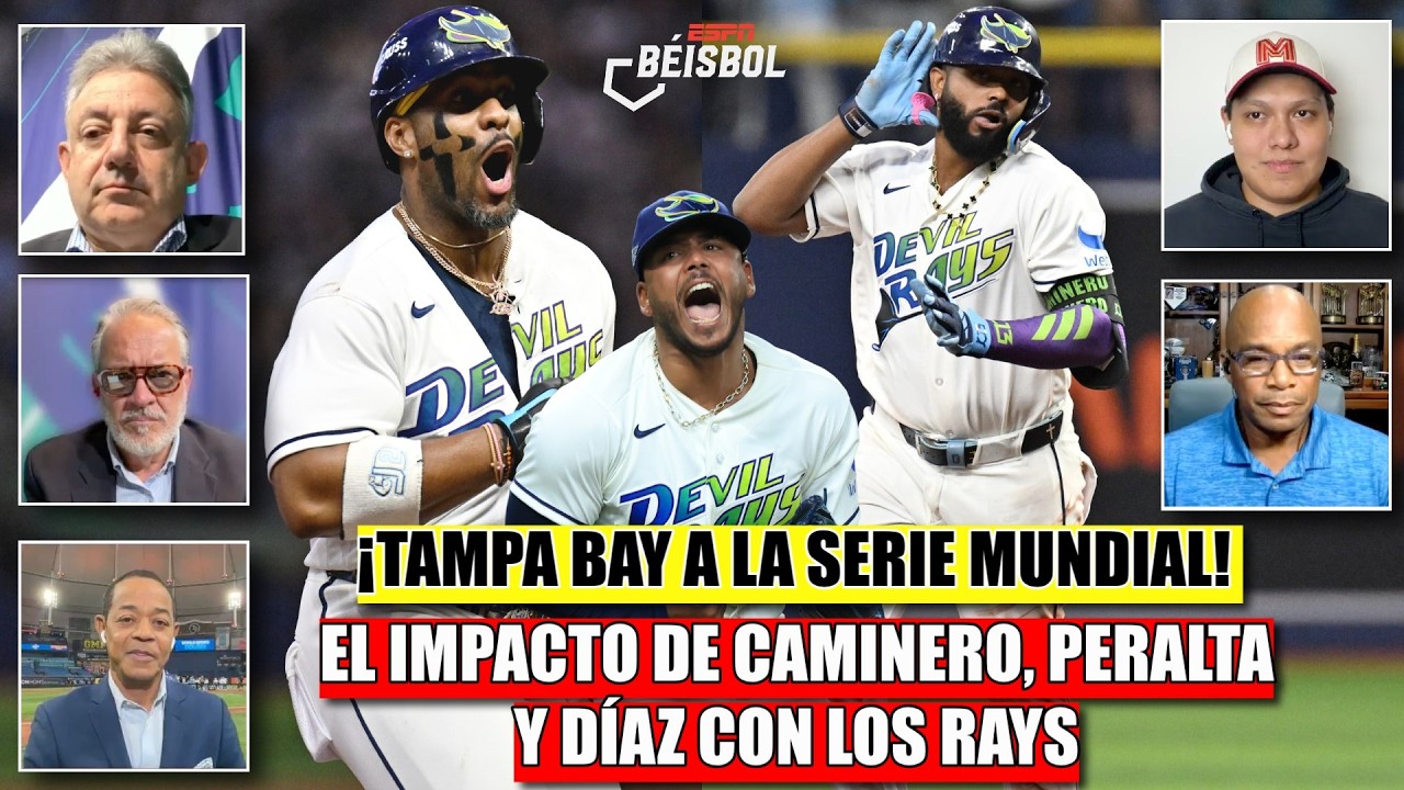 JUNIOR CAMINERO, FREDDY PERALTA y YANDY DÍAZ llevan a los RAYS a la SERIE MUNDIAL | ESPN Beisbol