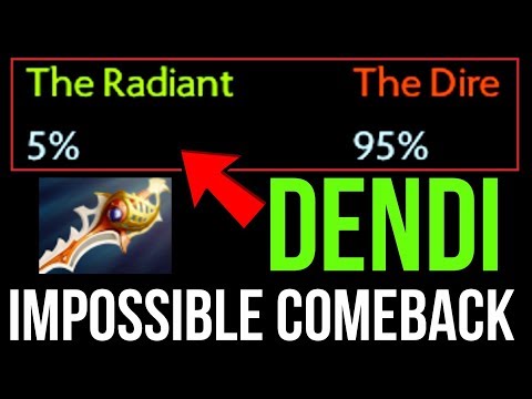 DOTA PLUS only shows 5% winrate, but DENDI tell us Nothing is Impossible
