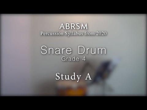 ABRSM G4 Snare Drum - Study A