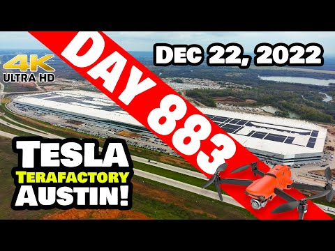 IS GIGA TEXAS READY FOR FIRST FREEZE? - Tesla Gigafactory Austin 4K  Day 883 - 12/22/22 -Tesla Texas