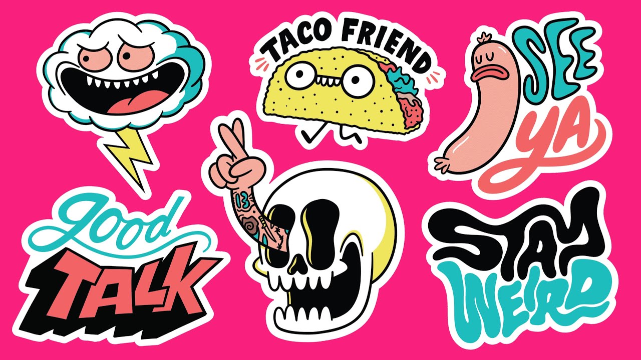 Let's Make a Sticker Sheet! Vector Art in #adobefresco