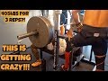 3 Reps With 405lbs On Bench?! HUGE PR!