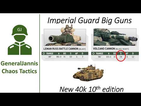 Astra Militarum Big Guns review mathhammer  - GeneralJannis - New WH40k 10th edition
