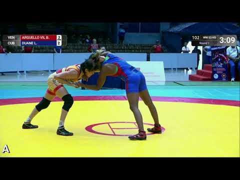 Round 1 WW - 53 kg: B. ARGUELLO VIL (VEN) v. L. DUANE (CUB)
