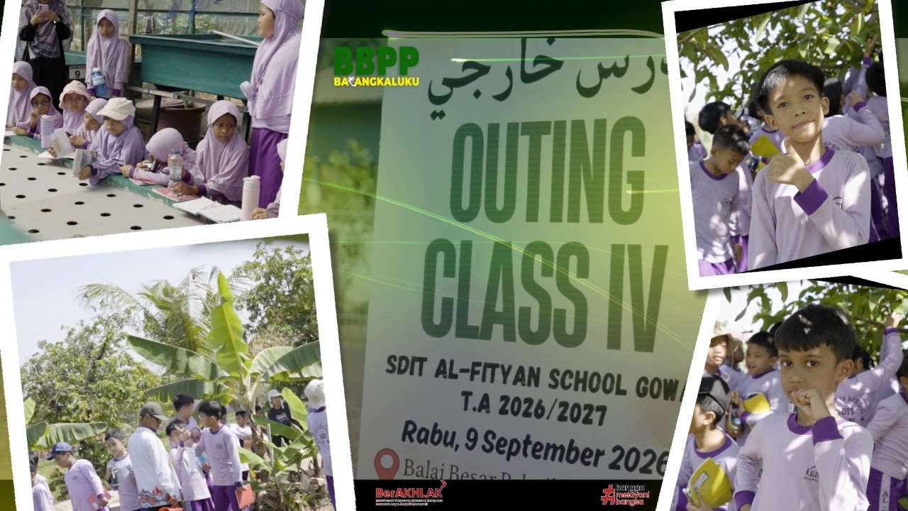 ANAK-ANAK SDIT AL-FITYAN BELAJAR PERTANIAN DI BBPP BATANGKALUKU